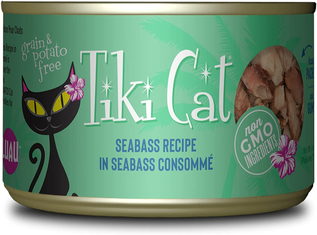 Luau Seabass Recipe Wet Cat Food, 6 Oz, Case of 8