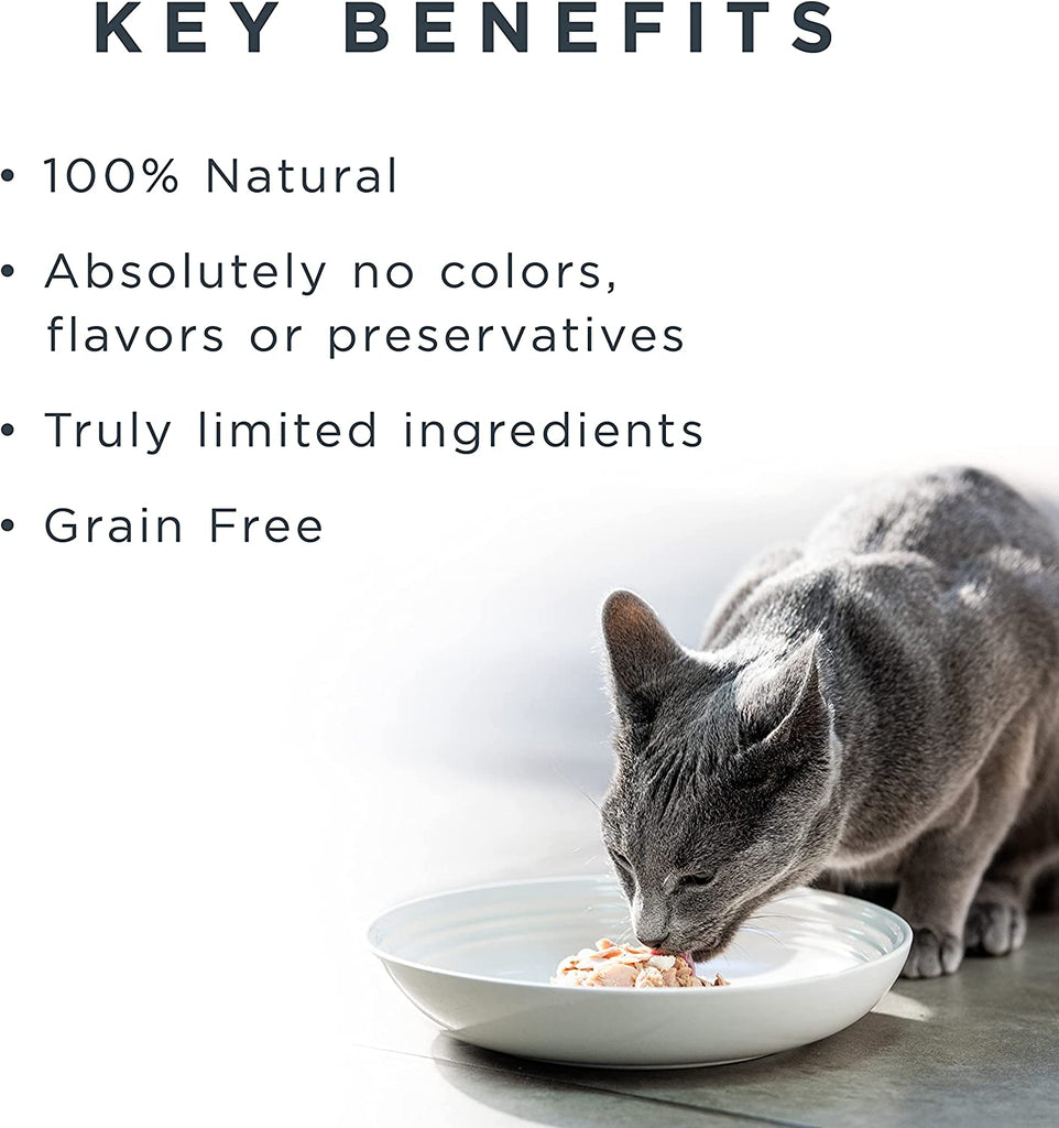 Reveal Natural Wet Cat Food, 24 Pack, Limited Ingredient, Grain Free Food for Cats, Tuna with Sea Bream in Broth, 2.47Oz Cans