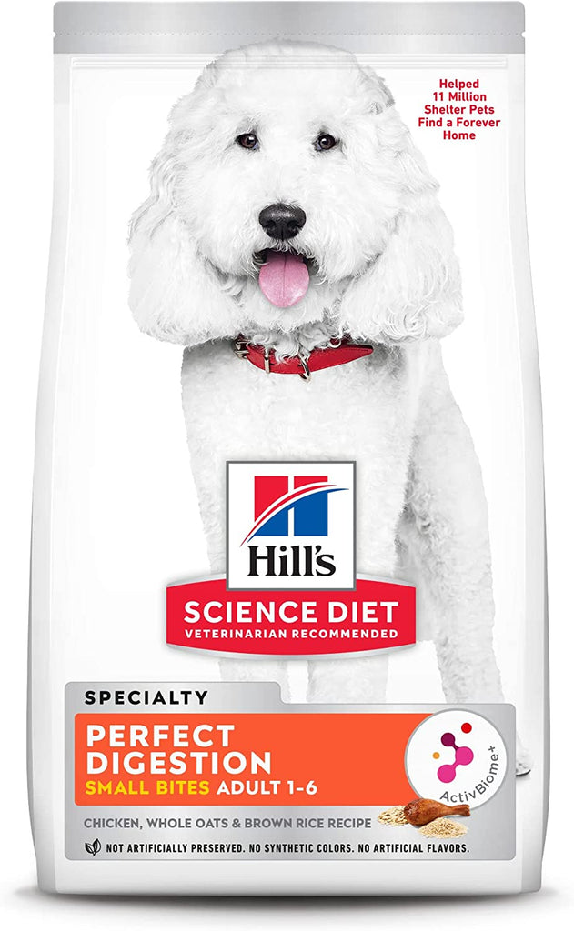 Hill'S Science Diet Adult Dry Dog Food, Small Bites, Perfect Digestion, Chicken Recipe, 12 Lb. Bag
