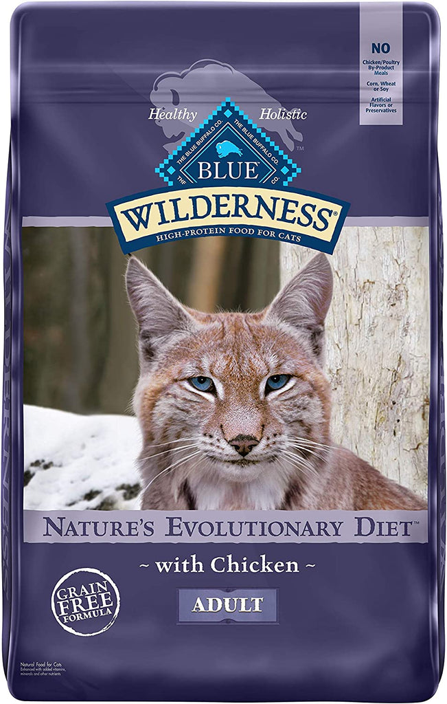 Blue Buffalo Wilderness High Protein, Natural Adult Dry Cat Food, Chicken 12-Lb