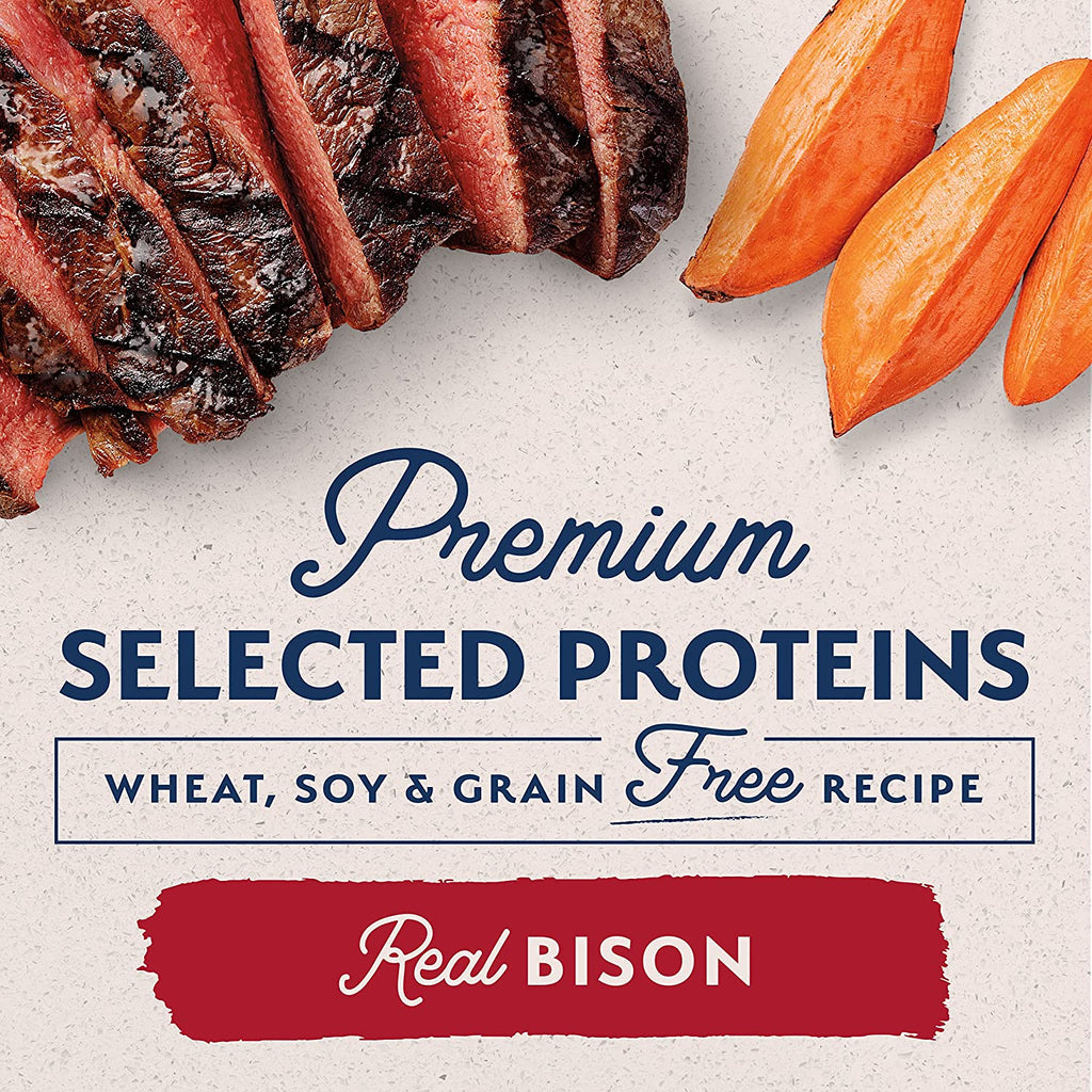 Limited Ingredient Adult Grain-Free Dry Dog Food, Reserve Sweet Potato & Bison Recipe, 4 Pound (Pack of 1)
