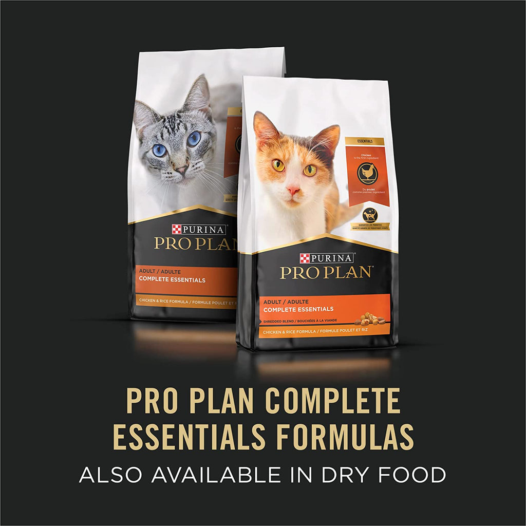 Purina Pro Plan Gravy, High Protein Wet Cat Food, COMPLETE ESSENTIALS Turkey & Vegetable Entree - (24) 3 Oz. Pull-Top Cans