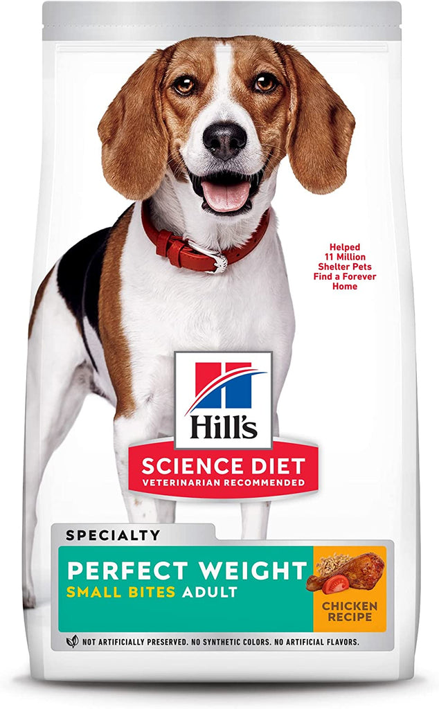Hill'S Science Diet Adult Perfect Weight for Weight Management, Small Bites Dry Dog Food, Chicken Recipe, 4 Lb. Bag