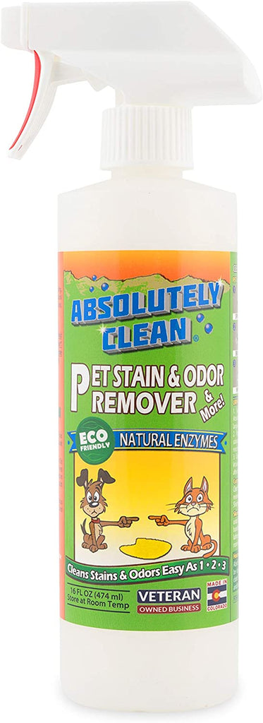 Amazing Pet Odor Eliminator for Home, Professional Strength: Natural Enzymes Remove Most Stains in 60 Seconds -Dog/Cat Urine, Vomit, Bile, Feces, Grass, Blood, Drool, More -USA Made