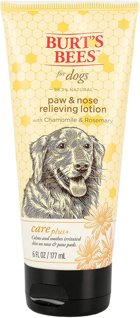 Burt'S Bees for Dogs Care Plus+ Natural Hydrating Dog Grooming Paw & Nose Lotion| Dog Paw & Nose Lotion for Relieving Rough Paw Pads and Noses | Made in the USA