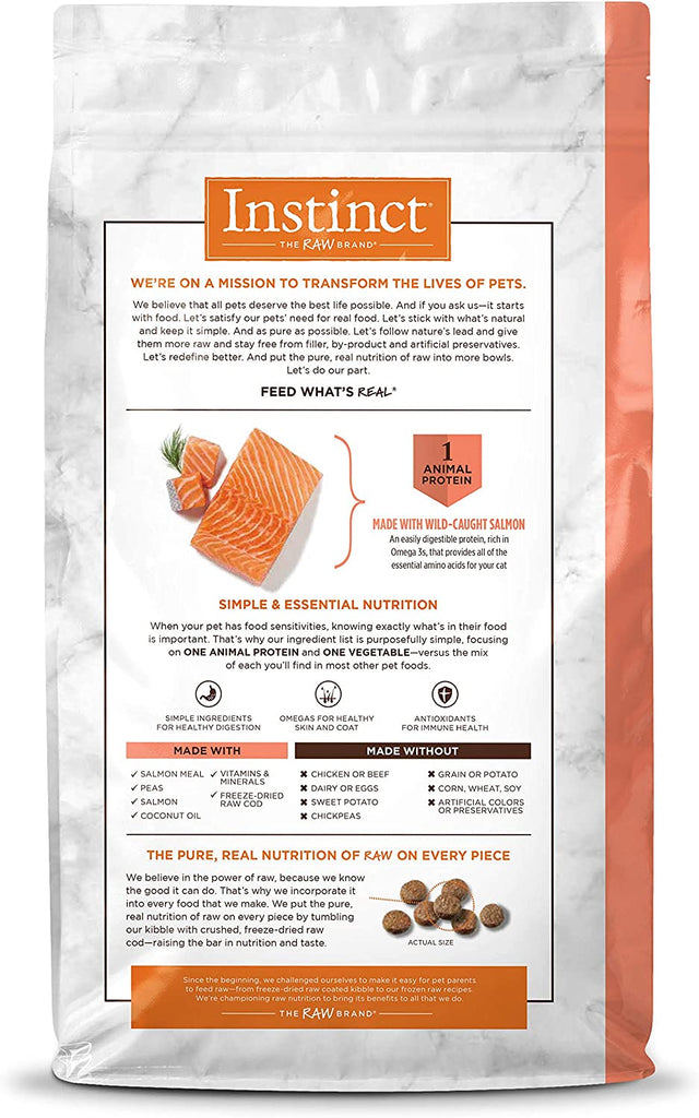 Instinct Limited Ingredient Diet Grain Free Recipe with Real Salmon Natural Dry Cat Food by , 4.5 Lb. Bag