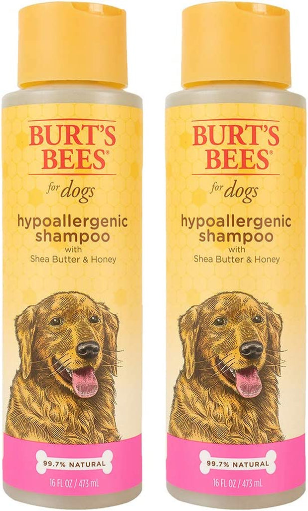 Burt'S Bees for Dogs Hypoallergenic Dog Shampoo with Shea Butter & Honey for Dogs with Dry or Sensitive Skin | Cruelty Free, Sulfate & Paraben Free, Ph Balanced for Dogs | 16 Oz, 2 Pack