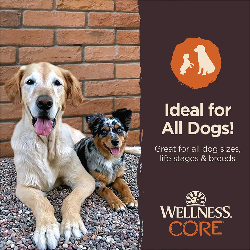 Wellness CORE Pure Rewards Natural Grain Free Jerky Bites Dog Treats, Chicken & Lamb Recipe, 4-Ounce Bag