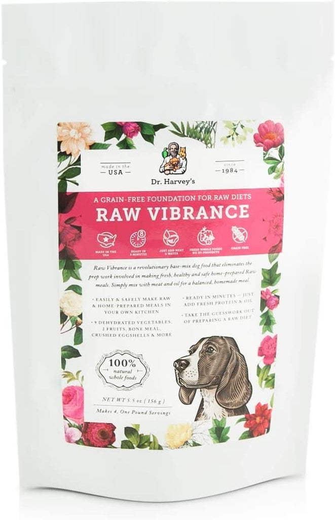 Raw Vibrance Grain Free Dehydrated Foundation for Raw Diet Dog Food (Trial Size 5.5 Oz)