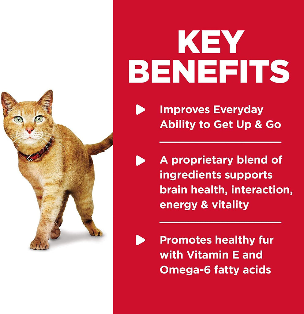 Hill'S Science Diet Adult 7+ Senior Vitality Dry Cat Food, 6 Lb. Bag